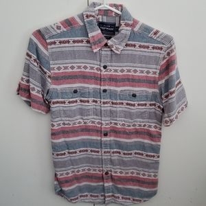 Topman pattern button down shirt